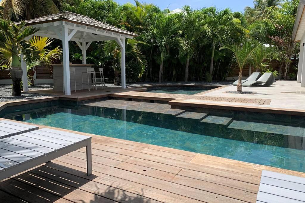 Villa Manzana : Neuve 4Ch 4Sdb 2 Piscines - Luxe Saint-Francois  Buitenkant foto