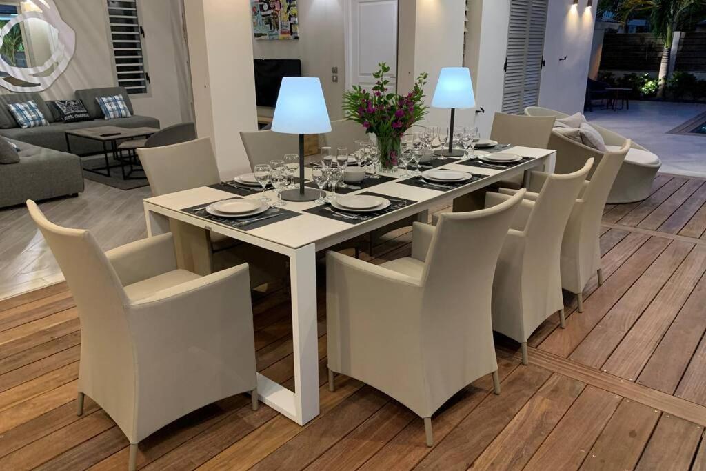 Villa Manzana : Neuve 4Ch 4Sdb 2 Piscines - Luxe Saint-Francois  Buitenkant foto